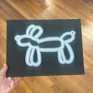 Neon Dog Art Print